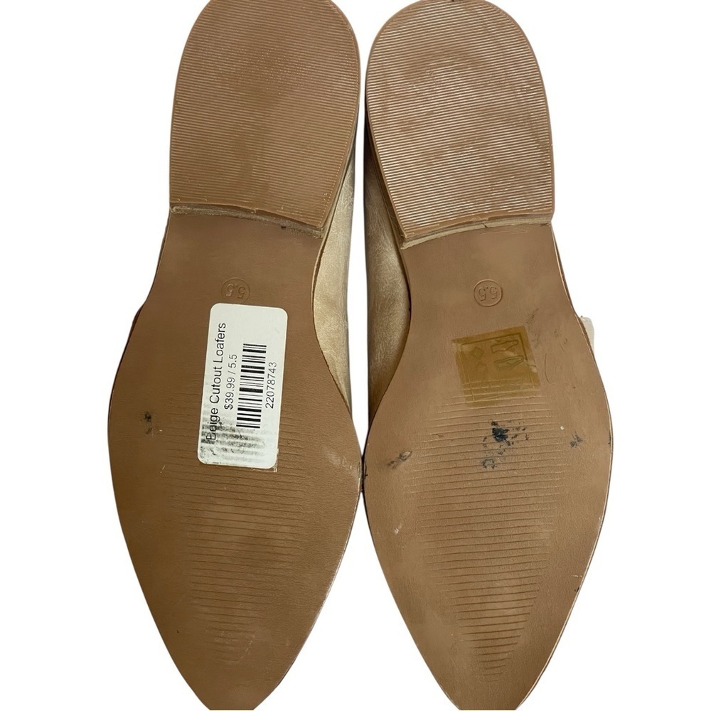BEAST FASHION CREAM LOAFERS EUC SZ 5.5 - Picture 7 of 14